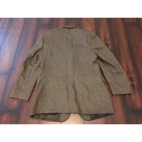 Bernhard Altman 41R 41 R Brown Houndstooth Wool Blazer Sportcoat Jacket Men’s B4 - Picture 4 of 6